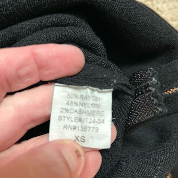 Modern Citizen Yara black side zip sweater‎ women’s XS BIN S - Picture 9 of 9